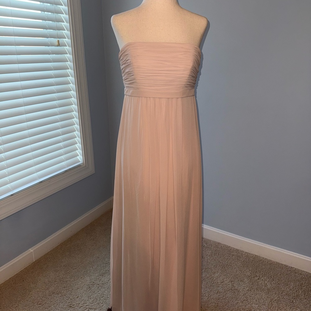 Blush Pink Strapless Dress Size 2